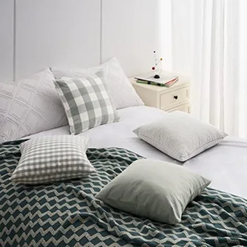 Buffalo Check Plaid Pillow Covers Set of 4 - Durable Canvas Fabric