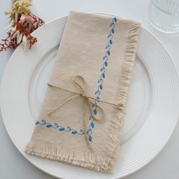 Ayuzawa Handmade Cloth Napkins Set of 4 - Elegant Cotton