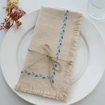Ayuzawa Handmade Cloth Napkins Set of 4 - Elegant Cotton
