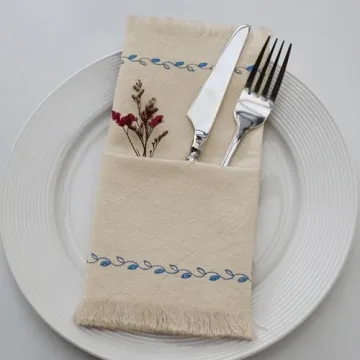 Ayuzawa Handmade Cloth Napkins Set of 4 - Elegant Cotton