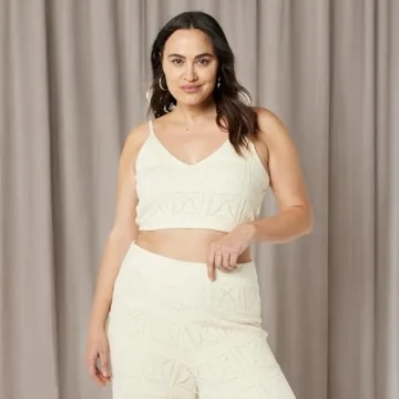 Stylish The Drop Diza Crochet Bralette Plus Size