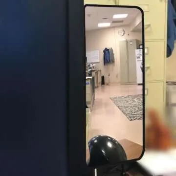 Ampper Glass Clip On Security Mirror for Safety & Visibility