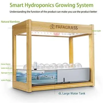 FAFAGRASS Indoor Hydroponic Growing System with Grow Light