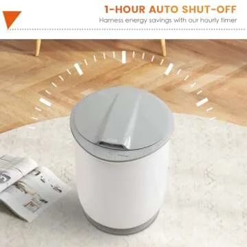 Giantex Towel Warmer Bucket, 21L Large Towel Warmer with Flip-top Lid, 1H Auto Shut Off, Safety Lock, for 45" x 70" Oversized Towels Bathrobes, Blankets, Hot Towel Heater for Bathroom Spa (Gray)