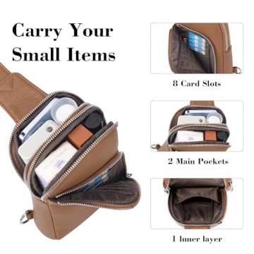 INICAT RFID Blocking Sling Bag for Women Stylish Travel Essential