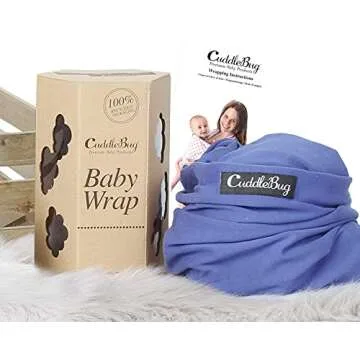 CuddleBug Baby Wrap Sling - Hands Free Carrier for All Sizes