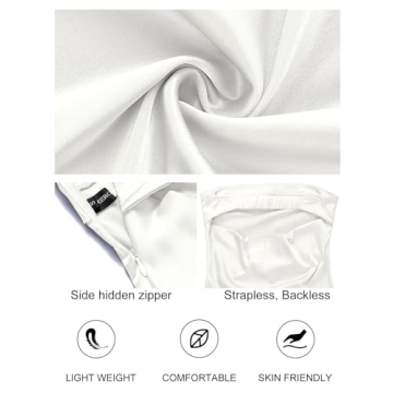 Merokee Strapless Satin Maxi Dress for Women