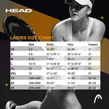 HEAD Women's Tennis Skort - Stylish Activewear for All
