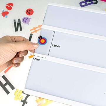 Gemaxvoled Cinema Light Box-Upgraded 16 Colors Changing Light Up Sign Box with 270 Changable Letters & Symbols, A4 Size Letter Message Light Board for Party Birthday Christmas Home Decor