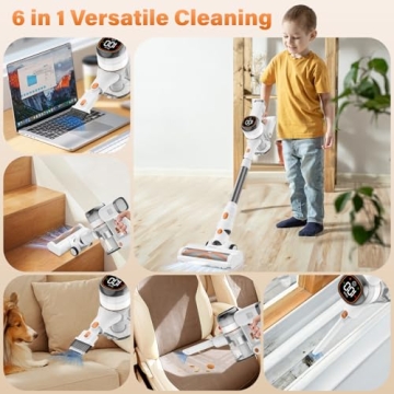 Tikom Cordless Vacuum Cleaner with 40000Pa Suction