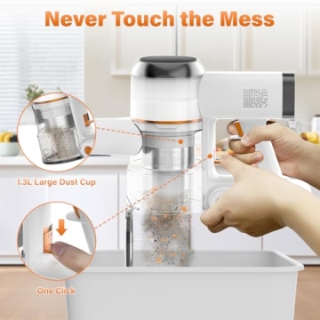 Tikom Cordless Vacuum Cleaner with 40000Pa Suction