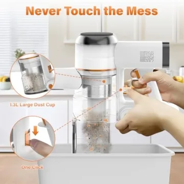 Tikom Cordless Vacuum Cleaner with 40000Pa Suction