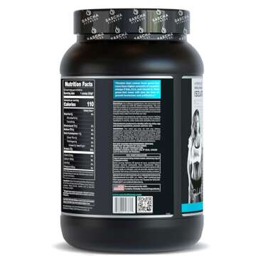 SASCHA FITNESS Hydrolyzed Whey Protein Isolate,100% Grass-Fed (2 Pounds, Coconut)