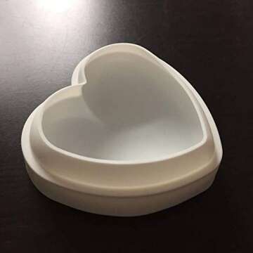OBTANIM Silicone Heart Shaped Cake Mold 8 Inch Large Baking Mold for Cake Decorating, Candy Making, Chocolate