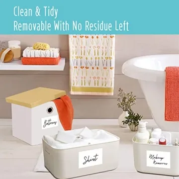 Customizable Water-Resistant Labels for Home Organization