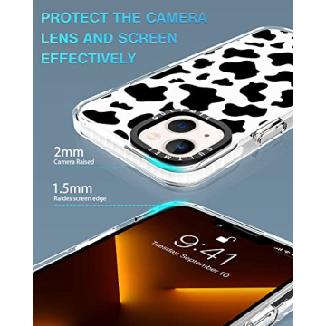 GULTMEE iPhone 13 Cow Print Shockproof Case + Protectors
