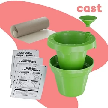 Dan&Darci Cast, Paint & Plant Kit for Kids & Teens - Birthday Easter Gift Ideas for Girls & Boys Age 8-14 Year Old Girl - Teenage Crafts Gifts Kits, Fun DIY Art Teen Projects - Casting & Gardening