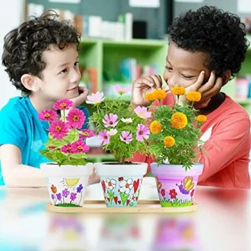 Dan&Darci Cast, Paint & Plant Kit for Kids & Teens - Birthday Easter Gift Ideas for Girls & Boys Age 8-14 Year Old Girl - Teenage Crafts Gifts Kits, Fun DIY Art Teen Projects - Casting & Gardening