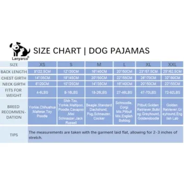 Lanyarco Christmas Dog Pajamas for Holiday Fun and Comfort