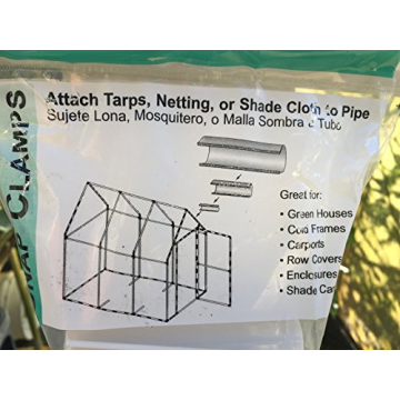 Snap Clamp 1/2 Inch Clips for PVC Garden Structures