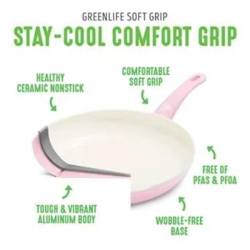 GreenLife Healthy Ceramic Nonstick Frying Pan Skillet Set