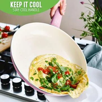GreenLife Healthy Ceramic Nonstick Frying Pan Skillet Set