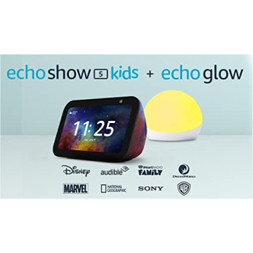 Echo Show 5 Kids with Echo Glow for Interactive Fun