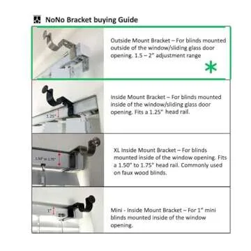 NoNo Bracket - Easy Curtain Rod Attachment for Rented Homes