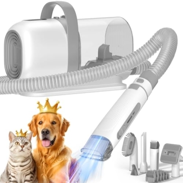 ZOVII Dog Grooming Vacuum with 5 Suction Levels