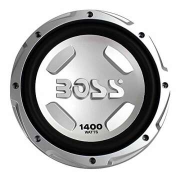 Boss Audio 12 Inch 1400 Watt Powered Subwoofer Car Audio with 1500 Watt Amplifier and Q Power 12 Inc...