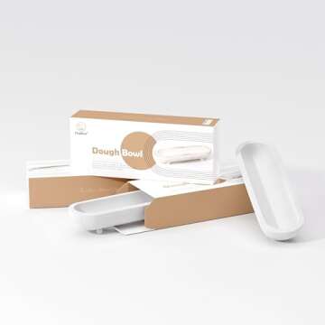 TheRosi Rustic Handcrafted Wooden Dough Bowl for Decor - Organic Modern Style, Unique Four-Legged Ba...