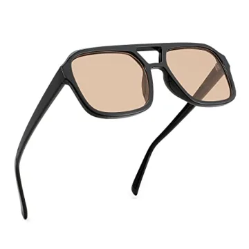 Karsaer Vision Retro Aviator Sunglasses UV400 Protection
