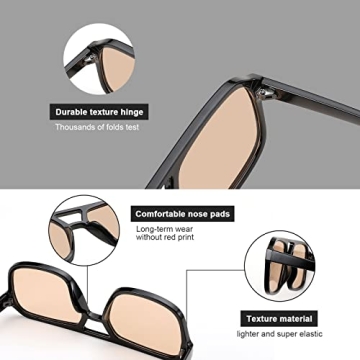 Karsaer Vision Retro Aviator Sunglasses UV400 Protection