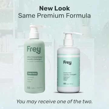 FREY Liquid Laundry Detergent – 50 Loads | Ultra Concentrated, Natural, Eco-Friendly Formula | Scent: Cedar Grove (Cedarwood, Oakmoss & Amber) | Gentle on Clothes | Vegan & Cruelty-Free | 2-Pack
