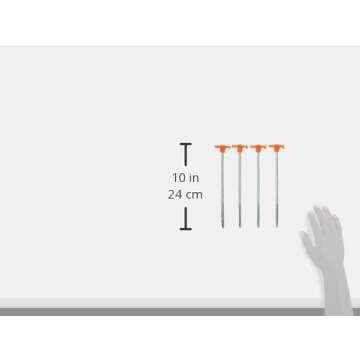 Heavy Duty 10-Inch Aluminum Nail Pegs for Outdoors