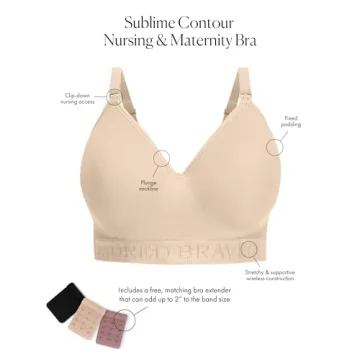 Comfortable Nursing Bra for Pregnancy and Breastfeeding