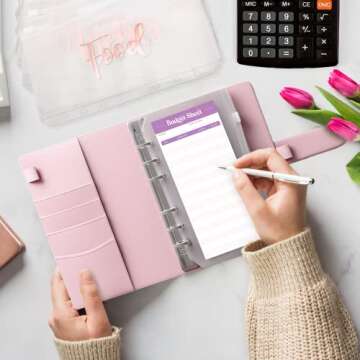 Flexible SOUL MAMA Budget Binder with Zipper Envelopes