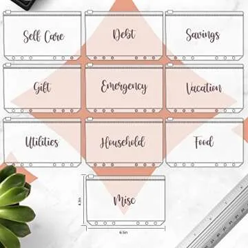 Flexible SOUL MAMA Budget Binder with Zipper Envelopes