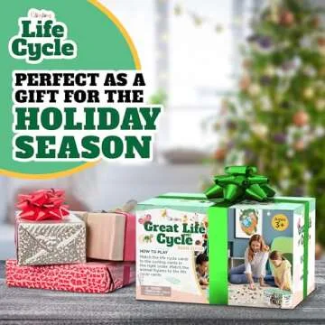 Life Cycle Science Kit Montessori Realistic Figurine, Kids Animal Matching Game with Frog, Ladybug and More Includes 32-Piece, Fun Learning Education Toys Stocking Stuffers for Children 3 4 5 6 7 8