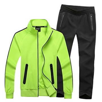Real Spark Men's Athletic Full Zip Tracksuit for Active Lifestyle