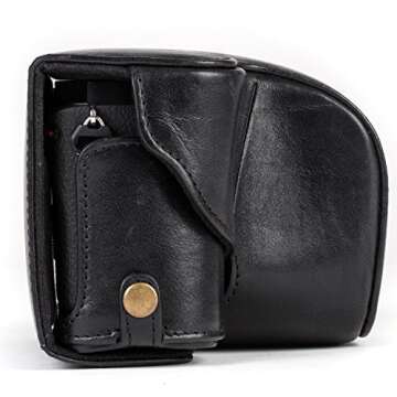 MegaGear Leather Camera Case for Sony Alpha A6300 & A6000