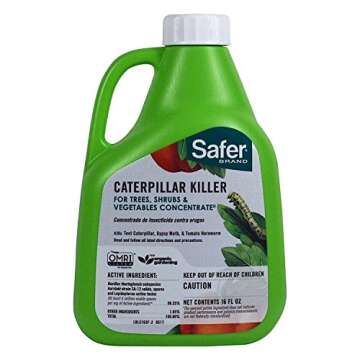 Safer Brand 5163 Caterpillar Killer II Concentrate - 16 Oz for Effective Pest Control