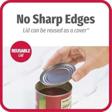 Good Cook Can Opener, Safe Cut Manual Can Opener, no Sharp Can Edges, Black