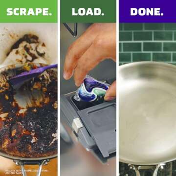 Powerful Cascade Dishwasher Pods with Fresh Scent