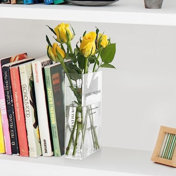 Stylish ONEDONE Book Vase for Flowers and Decor