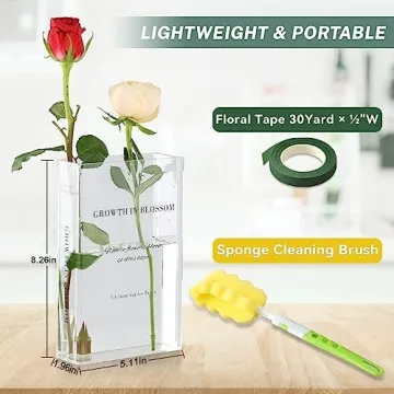 Stylish ONEDONE Book Vase for Flowers and Decor