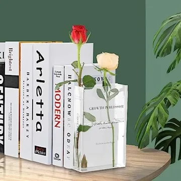Stylish ONEDONE Book Vase for Flowers and Decor