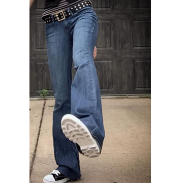 Y2K Flare Trousers Vintage Aesthetic Cargo Pants for Women