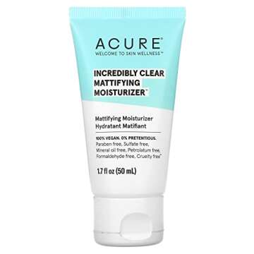 Acure Incredibly Clear, Mattifying Moisturizer, 1.7 fl oz (50 ml) (Pack of 2)