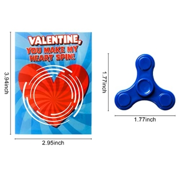 JOYIN 28 Packs Valentine Finger Spinner Gift Set